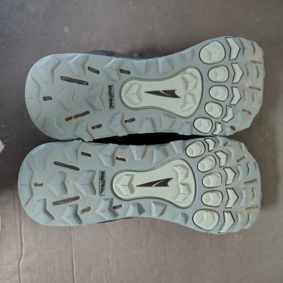 Altra Lone Peak Womens Black Blue ALL WTHR Trail Running Shoes Size 9.5 Waterpro - Picture 7 of 10